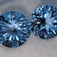 Круг. 20,0 мм,  h = 14.00 мм, вес пары: 76,38 ct.  - Ювелирные изделия, бижутерия